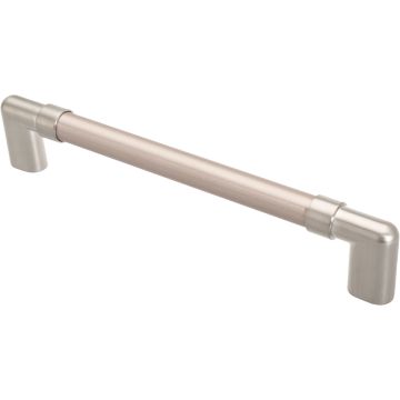 D Handle 'Pipe' Stainless Steel Effect