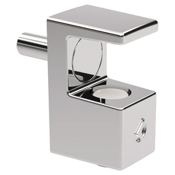 Glass Shelf Support 'Grace' for 5-6 mm Glass,  Chrome,  Ø3 mm Pin