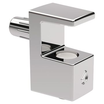 Glass Shelf Support 'Grace' for 5-6 mm Glass,  Chrome,  Ø5 mm Pin