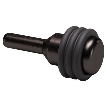 Glass Shelf Support 'OR' with Ø3 mm Pin Black Nickel