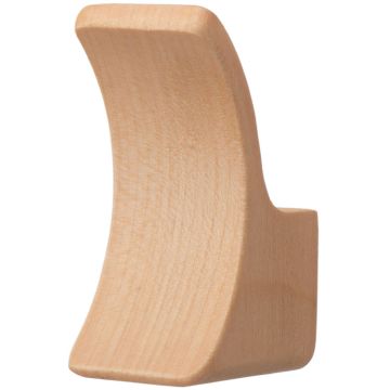 Hook 'Loop' Maple Clear lacquered 63 x 28 mm