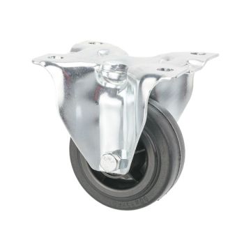 Industrial Fixed Caster Ø 80 without Brake Rubber