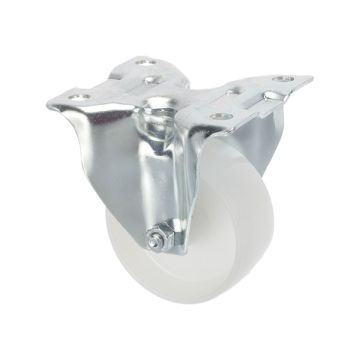 Industrial Fixed Caster Ø 80 without Brake Nylon