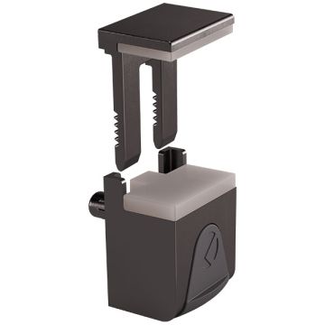 Glass Shelf Support KUBIC Black Nickel