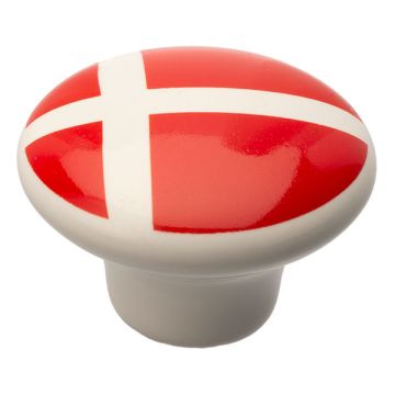 Cabinet Knob 'Denmark' Porcelain White