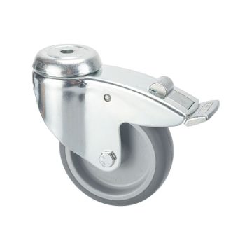 Swivel Caster Ø 100 with Brake and Bolt Hole