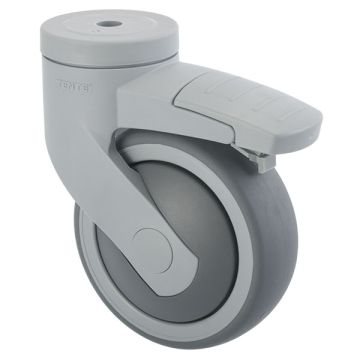 Swivel Caster 'Levina' Ø 100 Grey with Brake