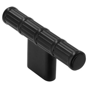 T Cabinet Knob 'Bamboo' Black