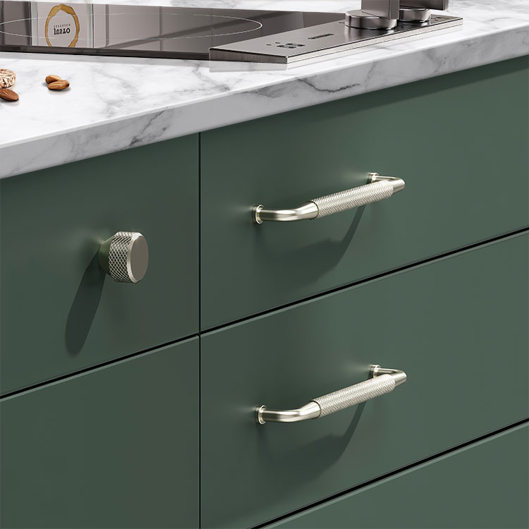 Mesh – Handles and cabinet knobs in knurled design
