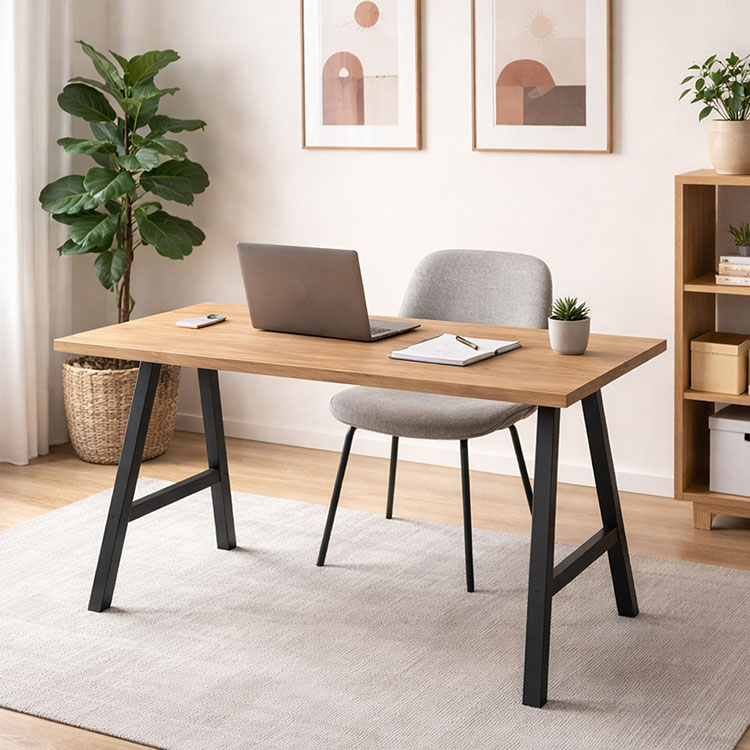 A / Trapez / X – Black table legs in A, trapezoid and X design